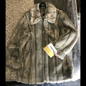 Faux fur coat